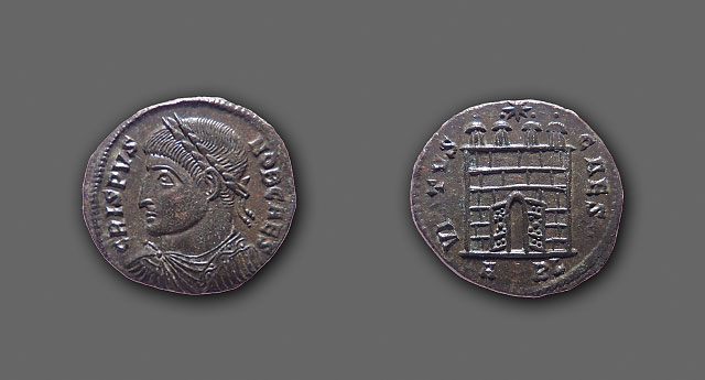 Crispus caesar - AE nummus, Arelate
