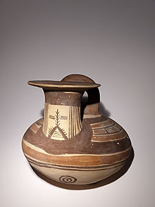 Daunian askos - Painted terracotta