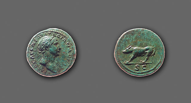 Trajanus - AE quadrans - Rome