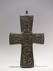 Byzantine half-enkolpion - Bronze
