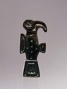 Pair of Merovingian eagle fibulae - Bronze