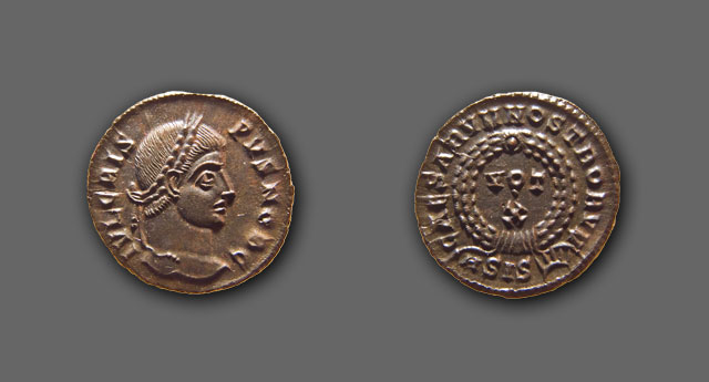 Crispus caesar - AE nummus, Siscia