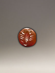 Ring stone - Carnelian - Scorpion