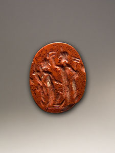 Ring stone - Red jasper - Fortuna and  Mercurius