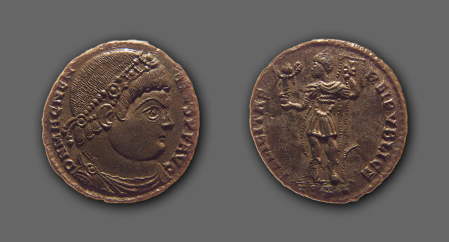 Magnentius - AE nummus - Lugdunum