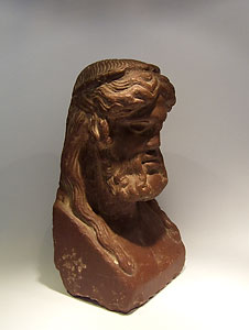 Head of Dionysos or Hermes - Antico rosso