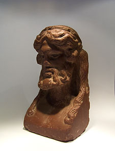 Head of Dionysos or Hermes - Antico rosso