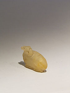 Amulet in form of a lying gazelle - Alabaster