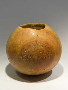Syrian globular vase - Banded limestone