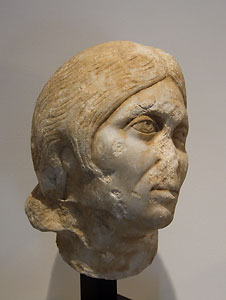 Female head - Marble