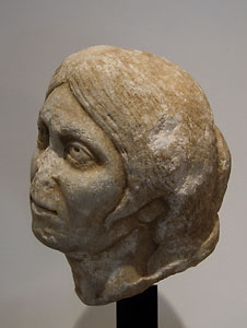 Female head - Marble