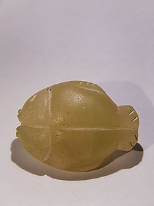 Mesopotamian amulet in form of double fish - Alabaster