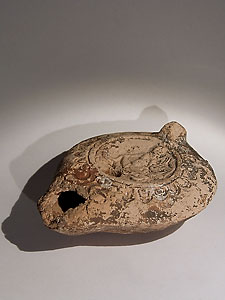 Erotic oil lamp - Terracotta