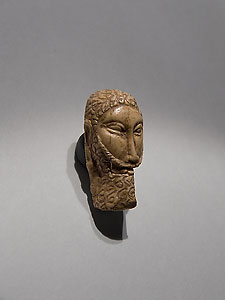 Kushan bearded male head - Ivory