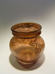 Aryballos - Pale aubergine glass