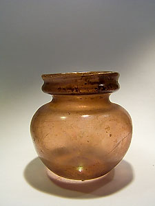Aryballos - Pale aubergine glass
