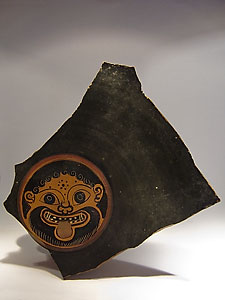 Gorgoneion - Painted terracotta