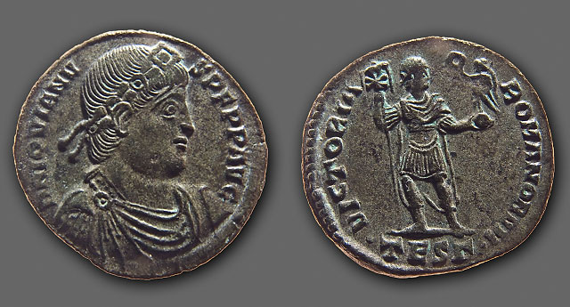 Jovianus - AE nummus - Thessalonica