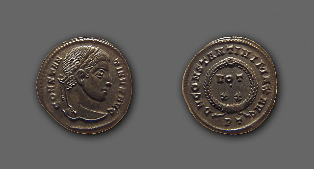 Constantinus I - AE nummus - Ticinium
