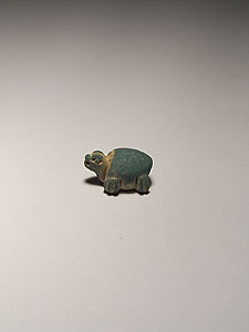 Totoise amulet - Faience