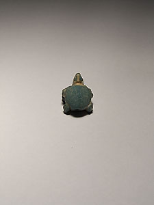 Totoise amulet - Faience