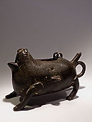 Lampe iranienne (?) à huile en forme de lion - Bronze