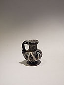 Pichet miniature - Pâte de verre bleue et blanche