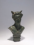 Buste de Mercure - Bronze et argent. 