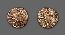 Vasudeva II, roi des Koushans - AV statère