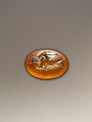Intaille - Capricorne - Cornaline orange