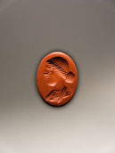 Intaille - Jaspe rouge - Buste féminin