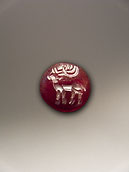 Sassanian ring stone - Garnet - Stag