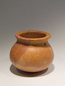 Small Syrian vase - Pink veined stone