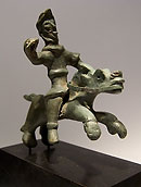 Cavalier au galop - Bronze