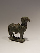 Petit bélier portant besaces - Bronze