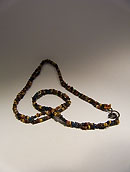 Multicoloured bead necklace - Faience