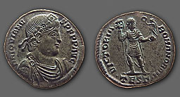 Jovien - AE nummus - Thessalonique