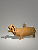 Syrian bull rhyton  - Terracotta