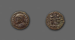Germanic imitation - Gloria Exercitus type - AE nummus