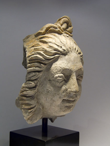 Head of Bodhisattva - Stucco